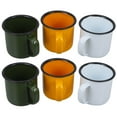 thumbnail image 5 of Aloha 6 Pcs Enamel Mug Tea Drinking Cup Vintage Style Enamel Cup Water Drinking Cup, 5 of 8