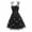 002 Black, variant on Women's Keyhole Floral Embroidery Dress Sheer Mesh Illusion Vintage Cocktail Swing Dress Wedding Party Prom Tulle Evening Dress