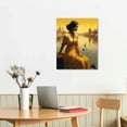thumbnail image 2 of Nawypu Indian Woman Contemplates Harbor in Artistic Painting - Wall Decor Print of Traditional Indian Artwo Canvas Painting Wall Art Poster for Bedroom Living Room Decor, 2 of 4