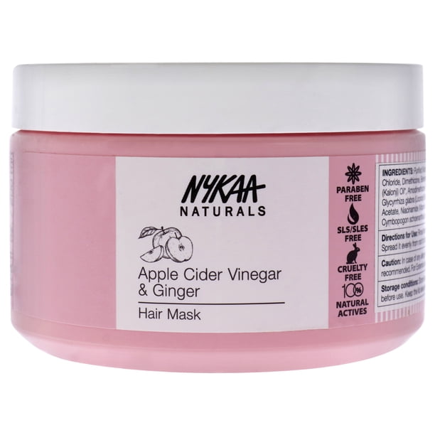 Mascarilla para el cabello - Vinagre de sidra de manzana y jengibre de Nykaa Naturals para mujeres - Mascarilla de 6,76 oz