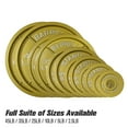 thumbnail image 4 of 2.5LB Gold Olympic Steel Plate Pair - 2 Inch Barbell Standard 2.5 Pound Weights in Premium Gold Finish, 4 of 5