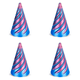 thumbnail image 1 of Juguete Espiral Impreso en 3D Que Pasa A Través Del Escritorio Pirámide () Azul Púrpura, 1 of 5