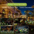thumbnail image 2 of Rosas artificiales - con 3 luces LED, impermeables, con energía solar - Hermosa decoración para jardín, césped y balcón - Blanco Zhivalor LHH-1559, 2 of 2