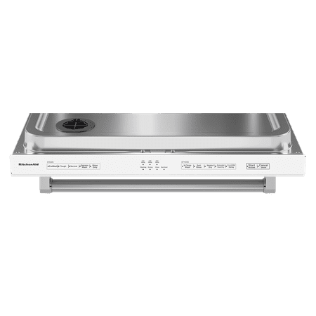 KitchenAid - 24" Top Control Built-In Dishwasher with Stainless Steel Tub, ProWash Cycle, 3rd Rack, 39 dBA - White