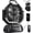 Deep Black, variant on Oscillating Camping Fan with Light and Remote, Tent Fan, Portable Rechargeable Fan for Outdoor, Camp, Fishing, RV Travel, Power Outage and Jobsite