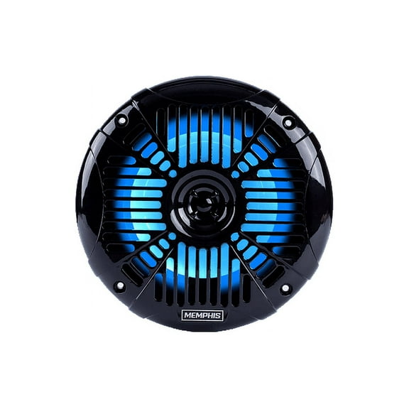 Memphis 6.5" Marine Speakers LED 80W Max Extreme Series Black MXA602SLB Pair
