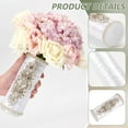 thumbnail image 4 of Bouquet Holder 2 Inch Champagne Royal Satin Wedding Bridal Bouquet Handle Set with Rhinestones Fresh Flower Artificial Flower Bouquet Holder Cylinder Bouquet Decor, 4 of 6
