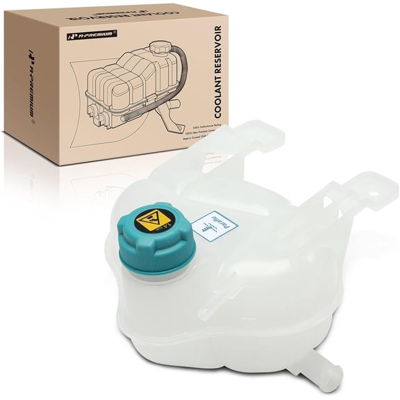A-Premium Front Engine Coolant Overflow Recovery Reservoir Tank [with Cap] Compatible with Ram ProMaster City 2015 2016 2017 2018 2019 2020 2021 2022, 2.4L, FWD/AWD, Automatic Transmission