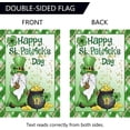 thumbnail image 5 of Happy St Patricks Day Gnome Garden Flag 12x18 Inch Double Sided Outside Burlap Green Shamrock Clover Gold Coin Small Outdoor Yard Flags Porch Home Farmhouse Decoration, 5 of 6