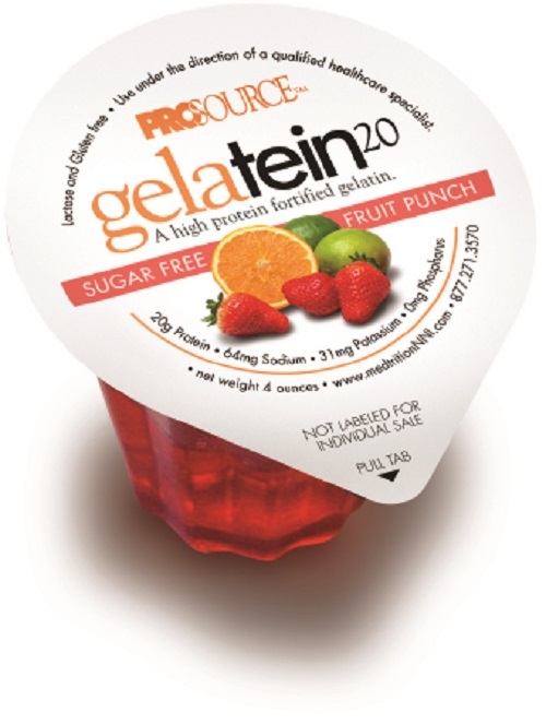 Protein Supplement Gelatein 20 Fruit Punch 4 oz. Cup Ready to UseCase