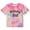 00-Pink13, variant on Yiyuu Birthday T Shirt for Girls Tie Dyed Letter Print Short Sleeved T-Shirt, Sizes 1-13