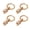 Gold Bronze, variant on LYD 4PCS L Track Double Stud Tie Down Fitting Carbon Steel with O Ring for Truck Bed Trailer Cargo Control Pickup RV ATV, Gold Bronze (4.72 inches / 12 cm)