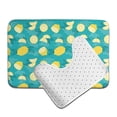 thumbnail image 6 of Honeii Lemon Blue Pattern Bathroom Anti-Skid Pad Bathroom Mat Vintage Seamless Pattern Not-Slip Toilet Rug Set, 6 of 6
