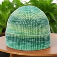 thumbnail image 2 of Wensltd Women Gradient Knit Beanie Fashion Brimless Hat Outdoor Warm Winter Casual Colorful, 2 of 3