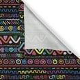 thumbnail image 6 of Ambesonne Colorful Valance & Curtain, Hand Drawn Art, 55"x24", Multicolor, 6 of 6