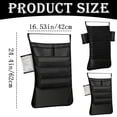 thumbnail image 3 of Clearance Under $7, 1 Pack Hanging Organizer Bag Chair Side Storage Caddy, 5-Pocket Book and File Holder, Durable Oxford Cloth for Table Edge or Chair Arm, ONE(black2), 3 of 6