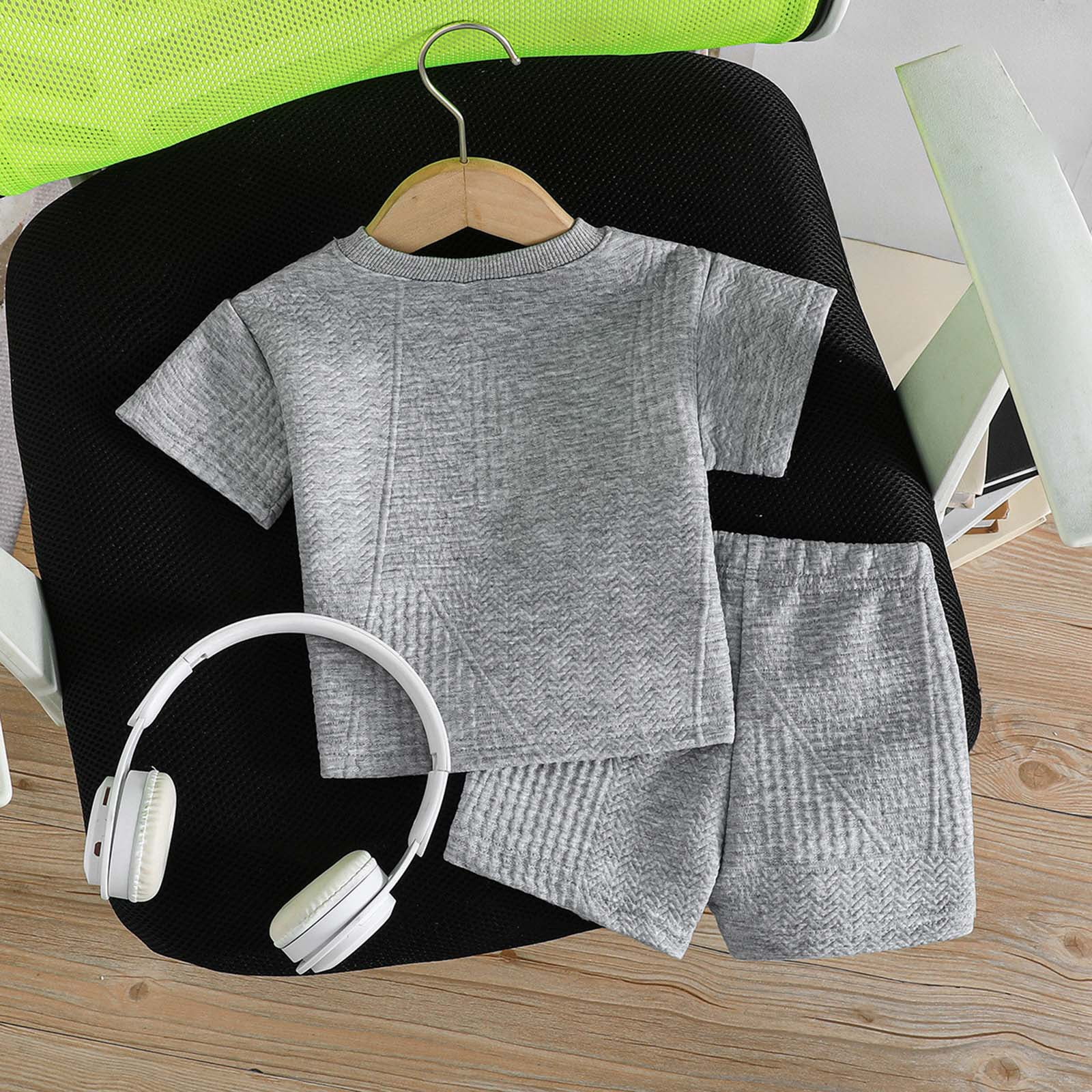 KEXE Summer Baby Boy Clothes 1 Year Old Boy Clothes Toddler Baby Boys Clothes Set Short Sleeve T-Shirt And Shorts Summer Outfit