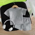 thumbnail image 6 of KEXE Baby Boy Summer Outfit 1 Year Old Boy Clothes Toddler Baby Boys Clothes Set Short Sleeve T-Shirt And Shorts Summer Outfit, 6 of 7