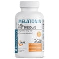 thumbnail image 3 of Bronson Melatonin 5mg Fast Acting Tablets with Vitamin B6 - Night Time Sleep Aid - Promotes Relaxation, 360 Orange Flavored Fast Acting Tablets, 3 of 4
