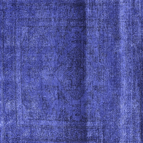 Ahgly Company Indoor Square Persian Blue Bohemian Area Rugs, 8' Square