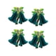 thumbnail image 3 of Farol de papel 3D navideño colgante de papel crepé, decoración navideña, faroles de papel Campana verde, 3 of 9