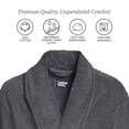 thumbnail image 3 of Lands' End Men's Full-Length Turkish Cotton Terry Bathrobe – 55" Length | Plush, Absorbent, 2 Pockets, Spa Comfort, 3 of 8