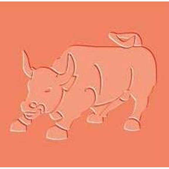 FineArt Texture Stamps Bull Design Polymer Paper Clay Molding Mat 3.5 cms