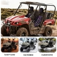 thumbnail image 4 of KUIFORTI US Flag UTV Seat Covers Seats Cover for UTV Full Protection Scratch-resistant Compatible with Rhino 700 660 450 2004-2021 Fits with Rhino Bucket Seat Cover with Headrest Covers, 4 of 7