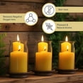 thumbnail image 4 of Kings County Tools 3-Pack Unscented Beeswax Candles - 1.5x3.25in Lantern Pillar Candles, 12hr Burn Time, 4 of 7