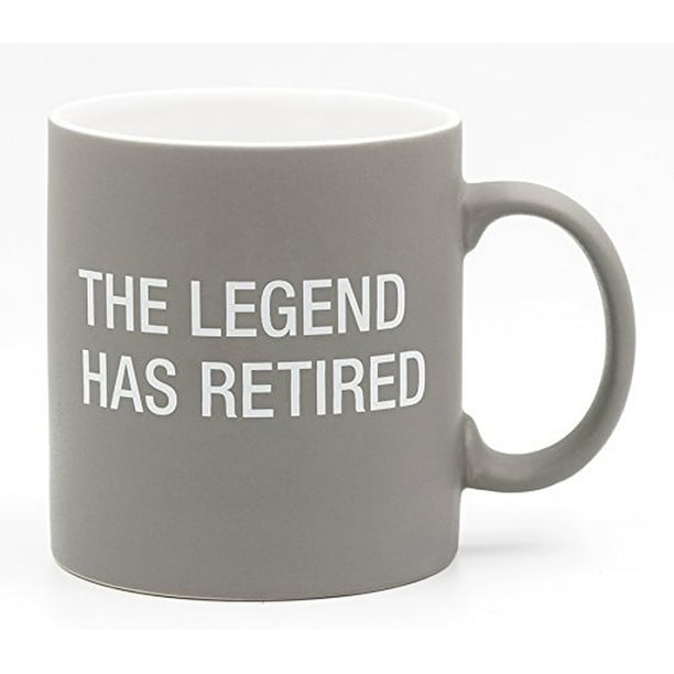 Retirement - The Legend Has Retired Ceramic Coffee Mug - Walmart.com ...