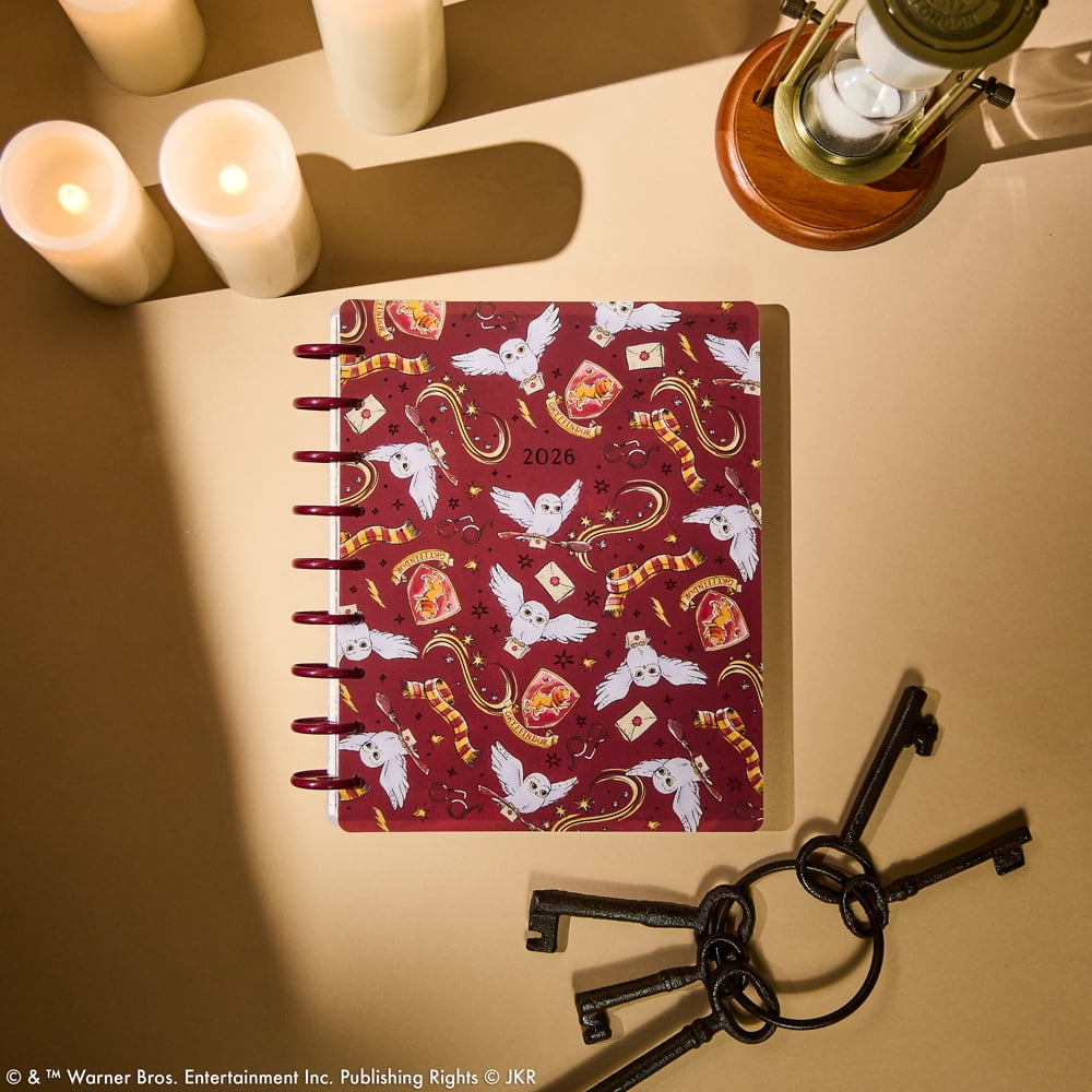 Happy Planner Harry Potter Gryffindor Magic Jan-Dec 2026 12 Month Planner Classic Sized