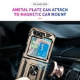 thumbnail image 5 of ChicShell Rugged Case for Samsung Galaxy Z Flip 6, Military Grade Protection Shockproof with Metal Rotatable Ring Stand Support Magnetic Car Mount Holder Fashion Case for Galaxy Z Flip 6, A-Gold, 5 of 7
