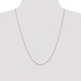 thumbnail image 2 of 14k Rose Gold 24 Inch .8mm Diamond Cut Cable Chain Necklace Pendant Charm Round Link, 2 of 9