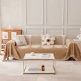 thumbnail image 1 of YAOMOBB Dust-proof Sofa Cover Modern Geometric Sofa Cover with Fringed Soft Flannel Universal Three Seater Couch Slipcover, 1 of 6