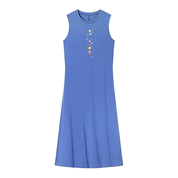 Vestido largo de verano para mujer, vestido de primavera para aniversario, vacaciones, regalo para mujer , L L