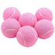 thumbnail image 1 of Pink Tennis Balls 6pcs Pack - Wear-resistant Elastic Training Balls 66mm - Ladies Beginners Practice Tennis Balls, 1 of 5