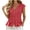 08# Wine, variant on Women's Cotton Linen V-Neck Tank Top Ihhxva Sleeveless Pleated Button Peplum Hem Stretchable Summer Breathable Lightweight S-2XL