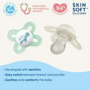 MAM Original Start Matte Newborn Baby Pacifier, Best Pacifier for Breastfed Babies, Boy, 0-3 Months, 4 Count