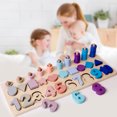thumbnail image 2 of 1 Set Montessori Toy Toddler Wooden Puzzle Shape Matching Toy Educational Toy, 2 of 9