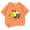 195Orange667, variant on MEZZALL Summer T-Shirt O-Neck Bee Print Children Short Sleeved T Shirt Birthday Toddler Blouses Tops