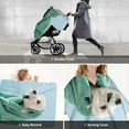 thumbnail image 7 of Yiaed Dog Wrapped in Towel Print Baby Car Seat Canopy Carrier Cover, Breathable Nursing Cover for Breastfeeding,Multi-Use Infant Carseat Stroller Cover, 7 of 7