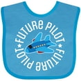 thumbnail image 3 of Inktastic Future Pilot Boys Airplane Flying Boys Baby Bib, 3 of 4