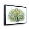 thumbnail image 3 of Designart 'Dancing Peacock Bird' Traditional Framed Canvas Wall Art Print, 3 of 5