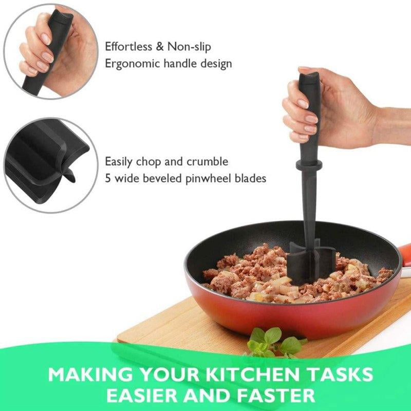 Tasty Mighty Meat Chopper Nylon Kitchen Tool, Multifunctional Meat