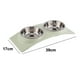 thumbnail image 2 of Cuencos dobles para perros y gatos, cuencos para mascotas de acero inoxidable, alimentador de agua para comida, gatos, perros pequeños, 2 of 8