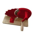 thumbnail image 3 of Rebanadora de pan casera, fácil de usar, con manivela, ajustable Rojo, 3 of 6