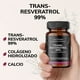 thumbnail image 3 of Quotidien | Trans Resveratrol 99% - 100% Puro Con Colágeno Hidrolizado Polvo Y Calcio - Vitaminas Mujer - 60 Cápsulas Veganas Vcaps, 3 of 7