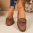 thumbnail image 5 of Pandaie Loafers for Women Casual Comfortable Slip on Dress Flat Shoes Lightweight Office Business Walking Driving Work Moccasins Brown 9.5, 5 of 7