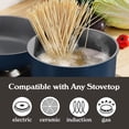 thumbnail image 6 of Country Kitchen Pots and Pans Cookware Set, 16-Piece, Ceramic Coated, Removable Handle, Denim, 6 of 9