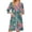 Dark Green(Vintage Floral Print), variant on Zipper Robes for Women Lightweight Soft Summer Bathrobes for Women Zipper Front 3/4 Length Sleeve Knee Length Vintage Floral Print Loose Fit Sleepwear Nightgown with Pockets Purple M